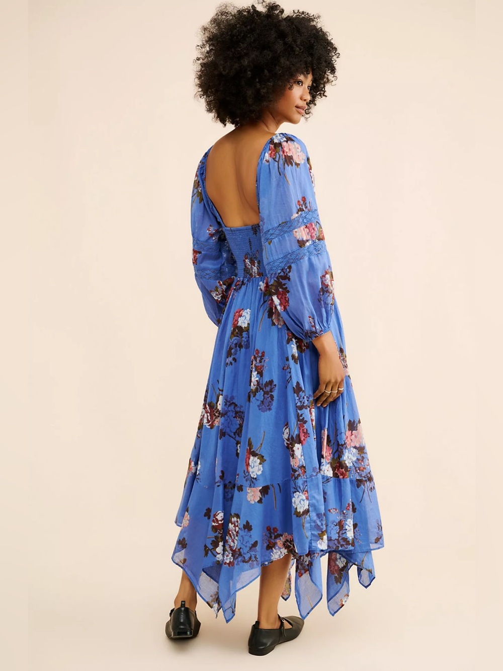 𝓯𝓹 Free People ~ 💙 Morning Glory Maxi Dress in Blue Combo - Picture 16 of 17